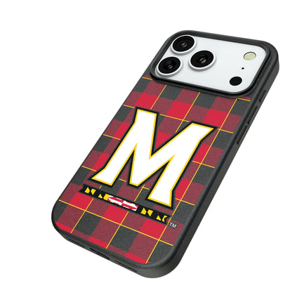 University of Maryland Terrapins Plaid MagSafe Compatible Phone Case for Apple iPhone