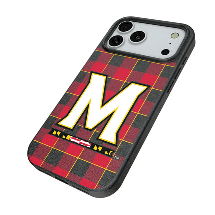 University of Maryland Terrapins Plaid MagSafe Compatible Phone Case for Apple iPhone