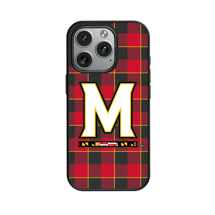 University of Maryland Terrapins Plaid MagSafe Compatible Phone Case for Apple iPhone