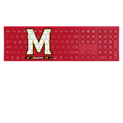 University of Maryland Terrapins Solid Curved Wireless Keyboard