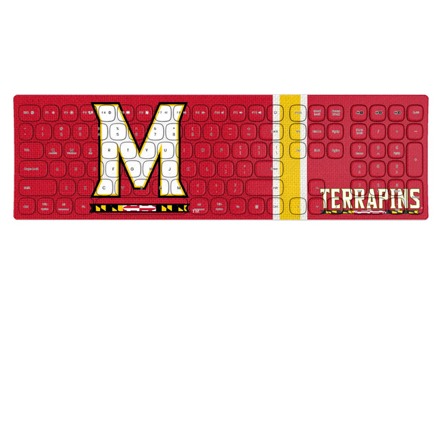 University of Maryland Terrapins Stripe Curved Wireless Keyboard