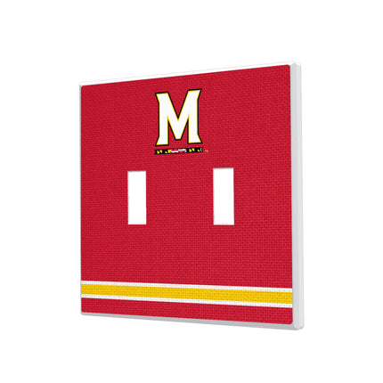 University of Maryland Terrapins Stripe Hidden-Screw Light Switch Plate