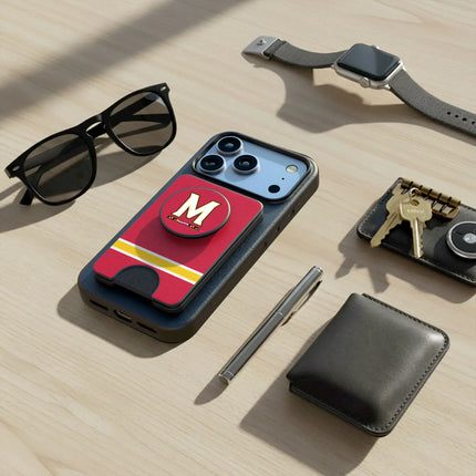 University of Maryland Terrapins Stripe PopSockets MagSafe-Compatible PopWallet+