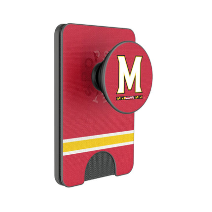 University of Maryland Terrapins Stripe PopSockets MagSafe-Compatible PopWallet+