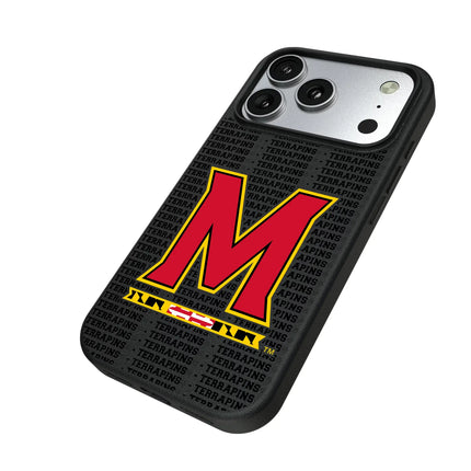 University of Maryland Terrapins Text Backdrop MagSafe Compatible Phone Case for Apple iPhone