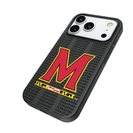University of Maryland Terrapins Text Backdrop MagSafe Compatible Phone Case for Apple iPhone