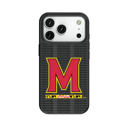 University of Maryland Terrapins Text Backdrop MagSafe Compatible Phone Case for Apple iPhone