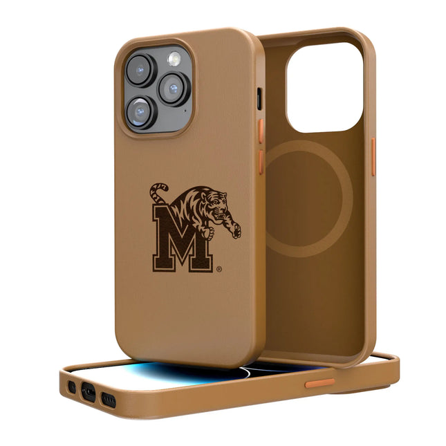 University of Memphis Tigers Burn MagSafe Compatible Phone Case for Apple iPhone 14 Series