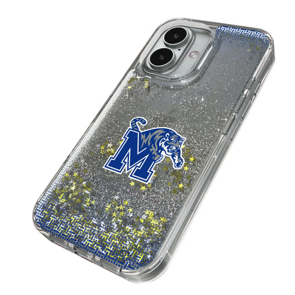 University of Memphis Tigers Linen Glitter Phone Case for Apple iPhone