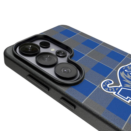 University of Memphis Tigers Plaid MagSafe Compatible Phone Case for Samsung Galaxy