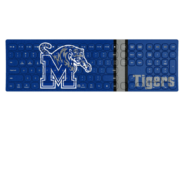 University of Memphis Tigers Stripe Curved Wireless Keyboard