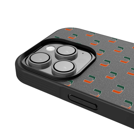 University of Miami Hurricanes Fashion Pattern Bump Phone Case for Apple iPhone