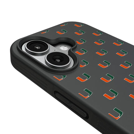 University of Miami Hurricanes Fashion Pattern Bump Phone Case for Apple iPhone
