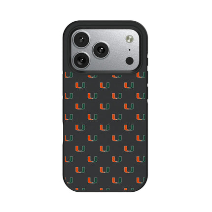 University of Miami Hurricanes Fashion Pattern Bump Phone Case for Apple iPhone