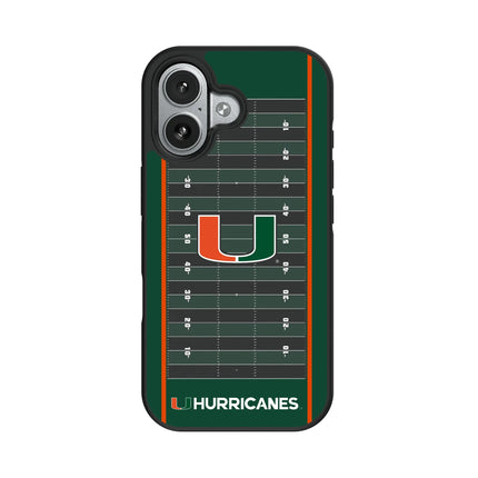 University of Miami Hurricanes Field Bump Phone Case for Apple iPhone