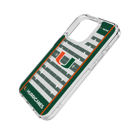 University of Miami Hurricanes Field Clear Phone Case for Apple iPhone