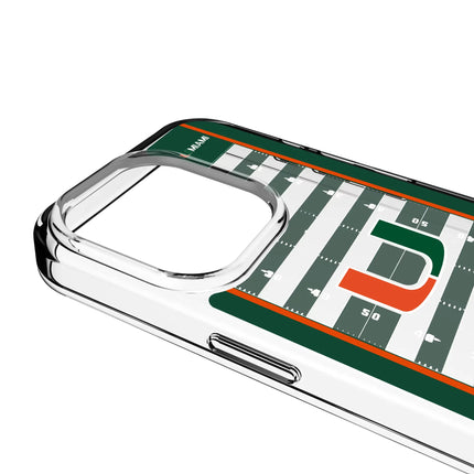 University of Miami Hurricanes Field Clear Phone Case for Apple iPhone