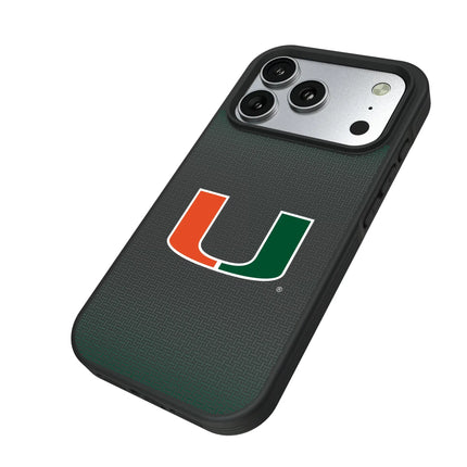 University of Miami Hurricanes Linen Bump Phone Case for Apple iPhone