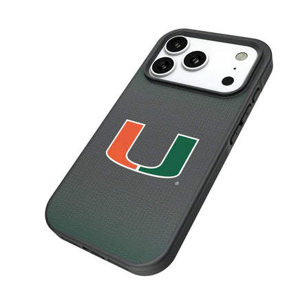 University of Miami Hurricanes Linen Bump Phone Case for Apple iPhone
