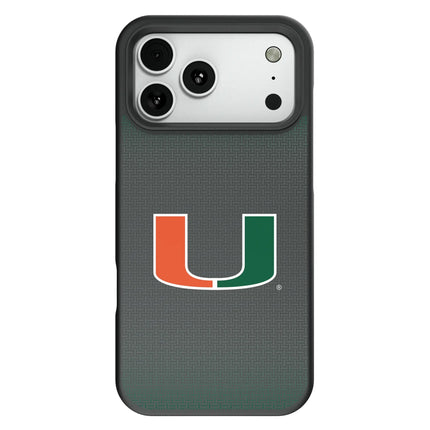 University of Miami Hurricanes Linen Bump Phone Case for Apple iPhone