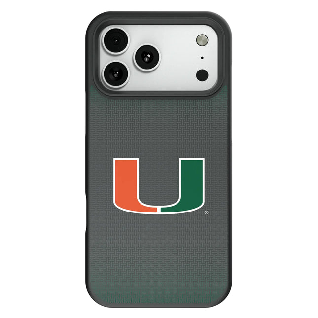 University of Miami Hurricanes Linen Bump Phone Case for Apple iPhone