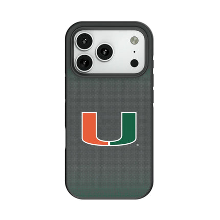 University of Miami Hurricanes Linen Bump Phone Case for Apple iPhone