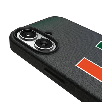 University of Miami Hurricanes Linen MagSafe Compatible Phone Case for Apple iPhone