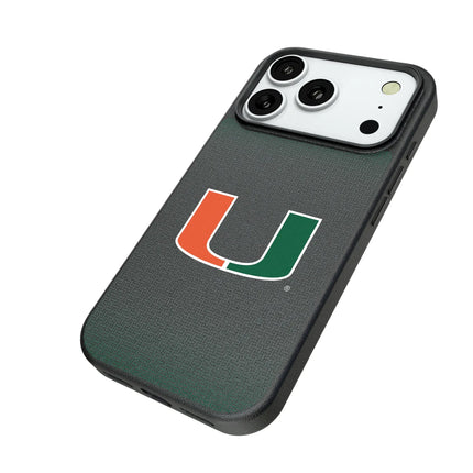 University of Miami Hurricanes Linen MagSafe Compatible Phone Case for Apple iPhone