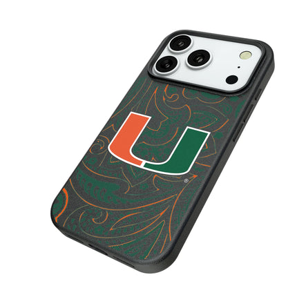 University of Miami Hurricanes Paisley MagSafe Compatible Phone Case for Apple iPhone