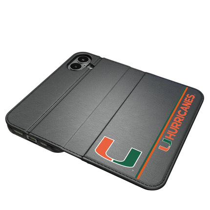 University of Miami Hurricanes Sidebar Folio 2.0 Case for Apple iPhone