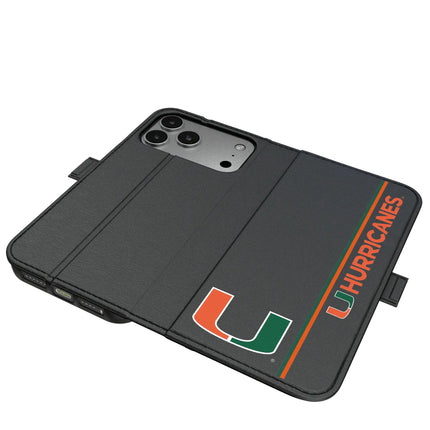 University of Miami Hurricanes Sidebar Folio 2.0 Case for Apple iPhone