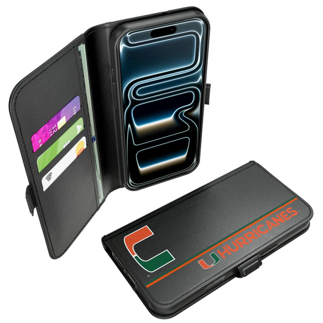 University of Miami Hurricanes Sidebar Folio 2.0 Case for Apple iPhone