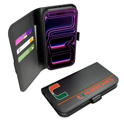 University of Miami Hurricanes Sidebar Folio 2.0 Case for Apple iPhone
