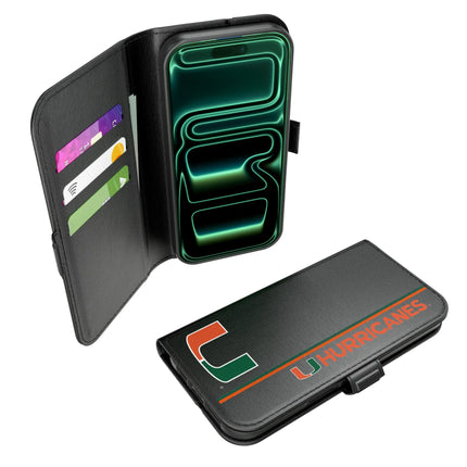 University of Miami Hurricanes Sidebar Folio 2.0 Case for Apple iPhone