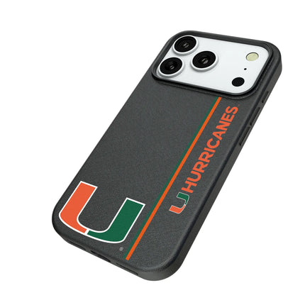 University of Miami Hurricanes Sidebar MagSafe Compatible Phone Case for Apple iPhone