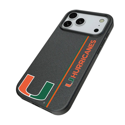 University of Miami Hurricanes Sidebar MagSafe Compatible Phone Case for Apple iPhone