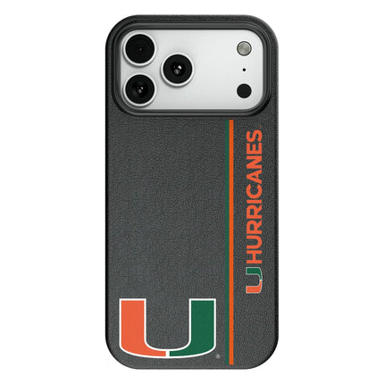 University of Miami Hurricanes Sidebar MagSafe Compatible Phone Case for Apple iPhone