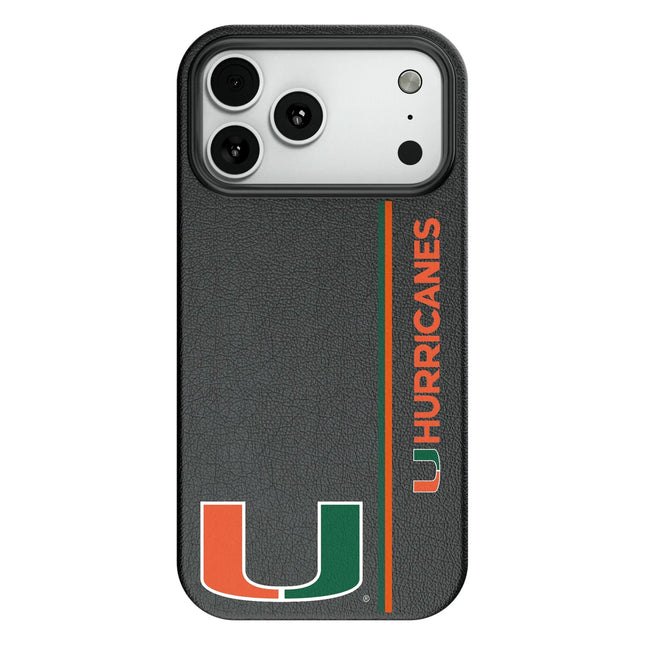University of Miami Hurricanes Sidebar MagSafe Compatible Phone Case for Apple iPhone