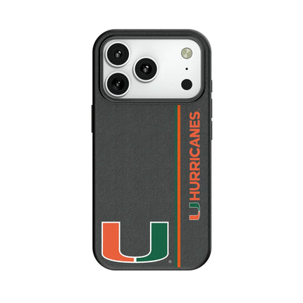University of Miami Hurricanes Sidebar MagSafe Compatible Phone Case for Apple iPhone