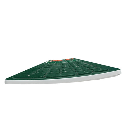 University of Miami Hurricanes Solid Curved Wireless Keyboard