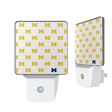 University of Michigan Wolverines Fashion Pattern Night Light 2-Pack