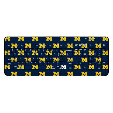 University of Michigan Wolverines Fashion Pattern Wireless USB Keyboard