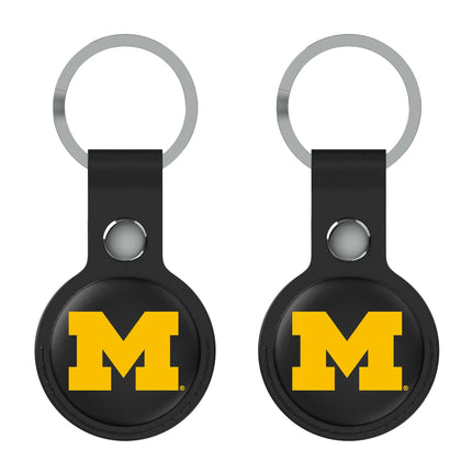 University of Michigan Wolverines Insignia Black Airtag Holder 2-Pack