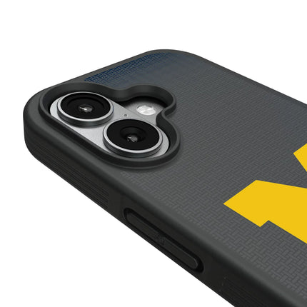 University of Michigan Wolverines Linen Bump Phone Case for Apple iPhone