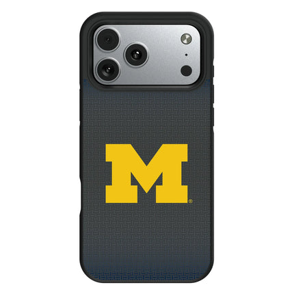 University of Michigan Wolverines Linen Bump Phone Case for Apple iPhone