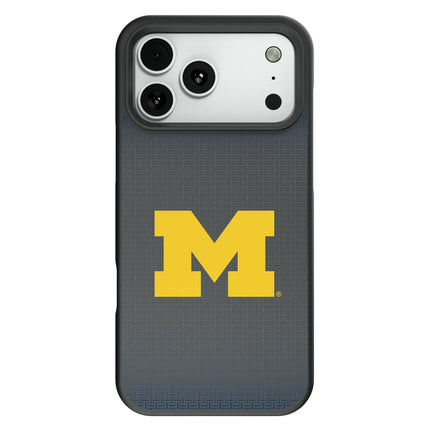 University of Michigan Wolverines Linen Bump Phone Case for Apple iPhone