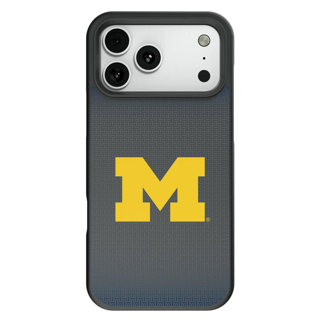 University of Michigan Wolverines Linen Bump Phone Case for Apple iPhone