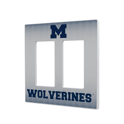 University of Michigan Wolverines Linen Hidden-Screw Light Switch Plate