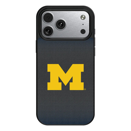 University of Michigan Wolverines Linen MagSafe Compatible Phone Case for Apple iPhone