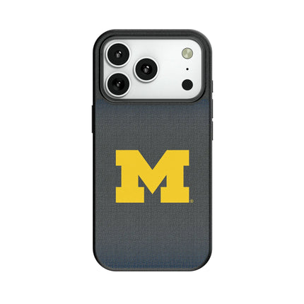 University of Michigan Wolverines Linen MagSafe Compatible Phone Case for Apple iPhone